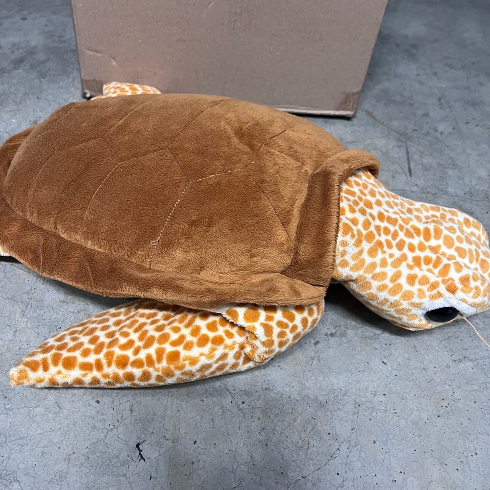 Wildlife Artists Inc Sea Turtle 20 inch Plush Large Brown Orange Spotted Stuffed